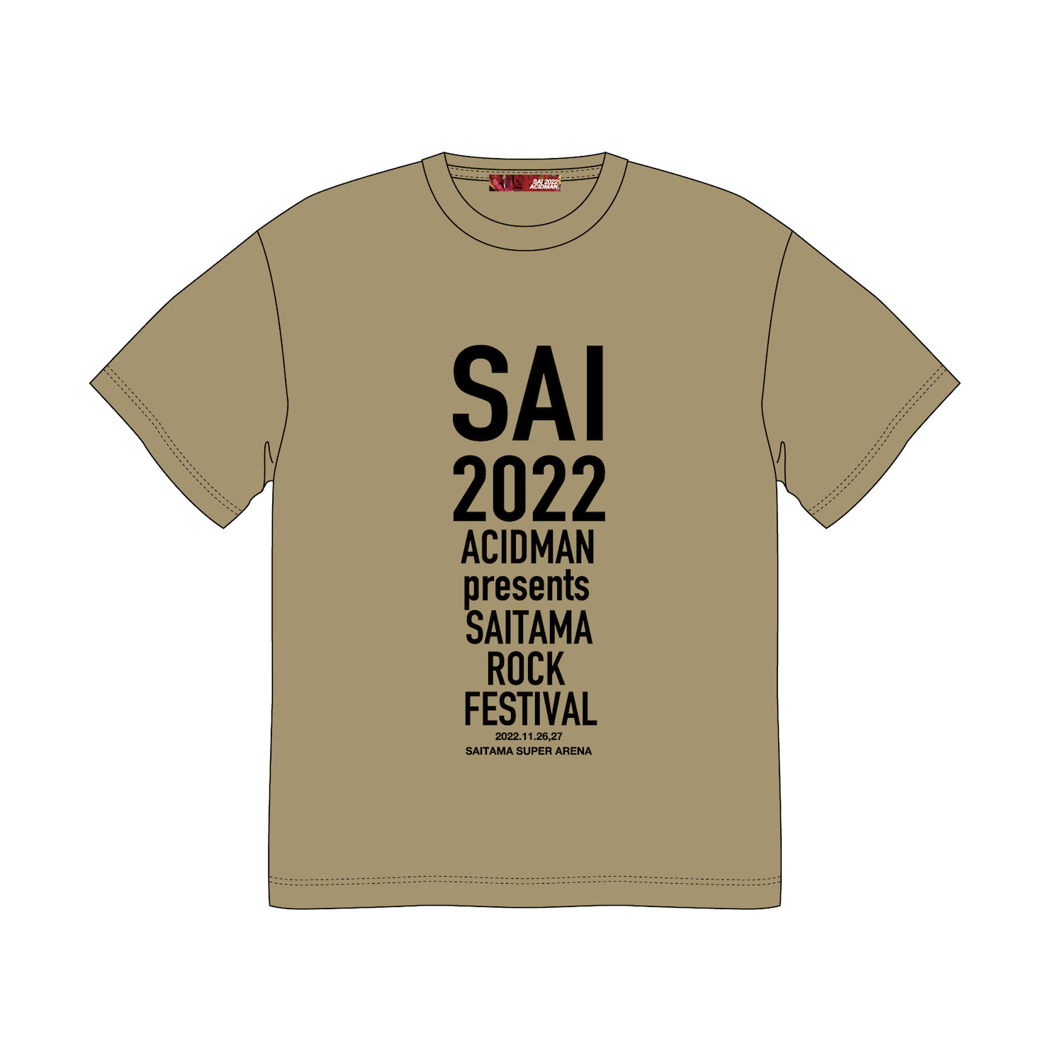 SAI2022ロゴTee / sandkhaki表