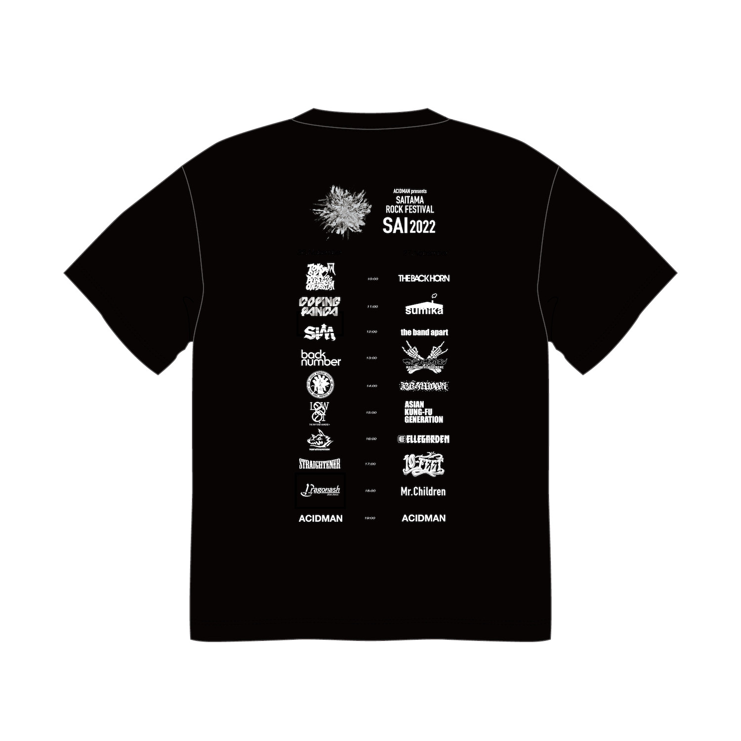 1030SAI2022キーヴィジュアルTee- / black裏