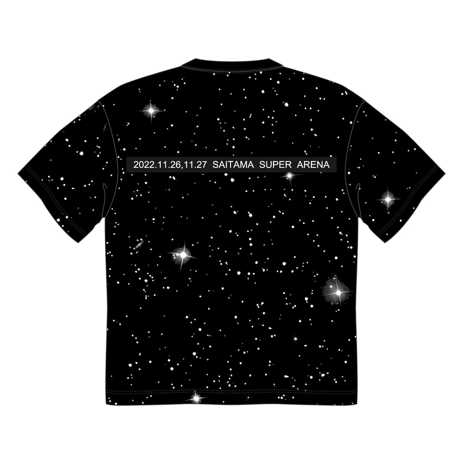 SAI2022StarrySky蓄光Tee / black / white1
